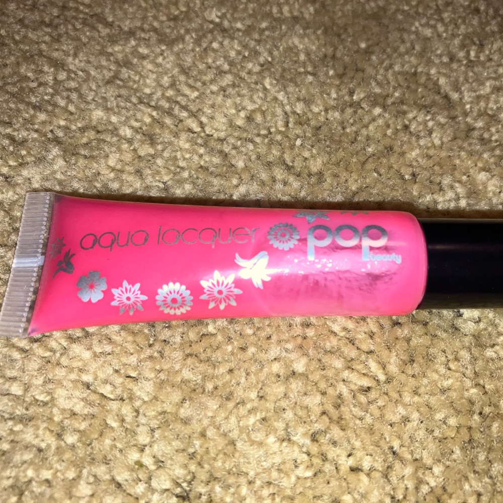 Pop Beauty Aqua Lacquer Lip Gloss- Flowering Fuscia, 0.34 fl oz